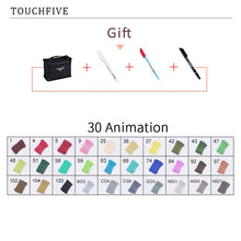 Load image into Gallery viewer, TouchFIVE Manga Markers Sketching Markers 168 Alcohol Felt Dual Brush Pen Art School Supplies 168/80/60/40/30 Colors