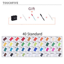 Load image into Gallery viewer, TouchFIVE Manga Markers Sketching Markers 168 Alcohol Felt Dual Brush Pen Art School Supplies 168/80/60/40/30 Colors
