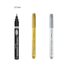 Load image into Gallery viewer, Mirror Marker Silver Marker Liquid Pen Art Liquid Mirror DIY Resin Paint Mirror Chrome Finish Metallic Craftwork Pen Accessories