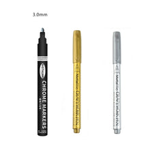 Load image into Gallery viewer, Mirror Marker Silver Marker Liquid Pen Art Liquid Mirror DIY Resin Paint Mirror Chrome Finish Metallic Craftwork Pen Accessories