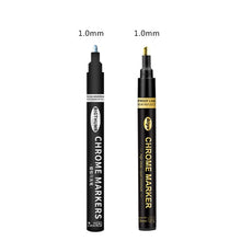 Load image into Gallery viewer, Mirror Marker Silver Marker Liquid Pen Art Liquid Mirror DIY Resin Paint Mirror Chrome Finish Metallic Craftwork Pen Accessories