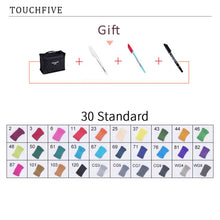 Load image into Gallery viewer, TouchFIVE Manga Markers Sketching Markers 168 Alcohol Felt Dual Brush Pen Art School Supplies 168/80/60/40/30 Colors
