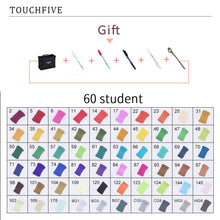 Load image into Gallery viewer, TouchFIVE Manga Markers Sketching Markers 168 Alcohol Felt Dual Brush Pen Art School Supplies 168/80/60/40/30 Colors
