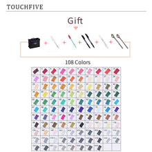 Load image into Gallery viewer, TouchFIVE Manga Markers Sketching Markers 168 Alcohol Felt Dual Brush Pen Art School Supplies 168/80/60/40/30 Colors
