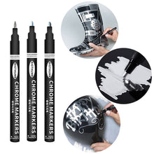 Load image into Gallery viewer, Mirror Marker Silver Marker Liquid Pen Art Liquid Mirror DIY Resin Paint Mirror Chrome Finish Metallic Craftwork Pen Accessories
