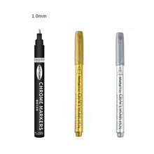 Load image into Gallery viewer, Mirror Marker Silver Marker Liquid Pen Art Liquid Mirror DIY Resin Paint Mirror Chrome Finish Metallic Craftwork Pen Accessories
